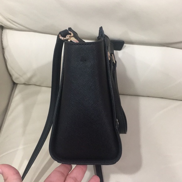 Kate Spade Black Sparkle Satchel Purse Bag - Picture 7 of 12